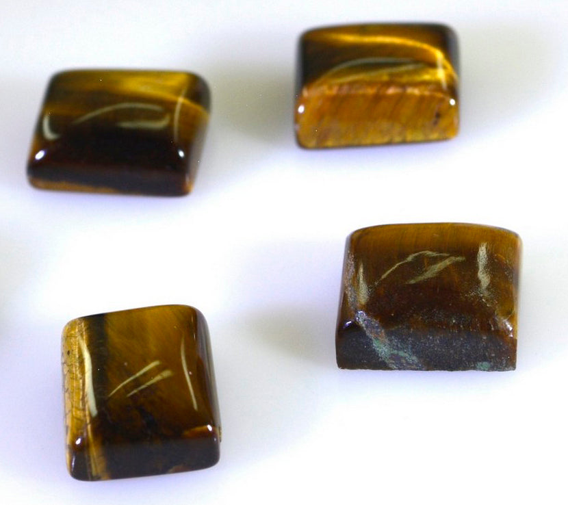 Tiger Eye 1PC Large 10x12 MM Emerald Cabochon Brown Fine semi Precious Gems