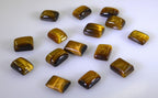 Tiger Eye 10PC Tiny 4x6 MM Emerald Cabochon Brown Pure semi Precious Loose Gemstones