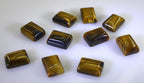 Tiger Eye 1PC Small 6x8 MM Emerald Cabochon Brown Brilliant semi Precious Precious Gemstone