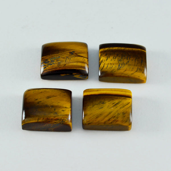 Tiger Eye 1PC Large 9x11 MM Emerald Cabochon Brown Lustrous semi Precious Semi Precious Gemstone