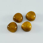 Tiger Eye 1PC Large 10x10 MM Heart Cabochon Brown Polished semi Precious Loose Gems