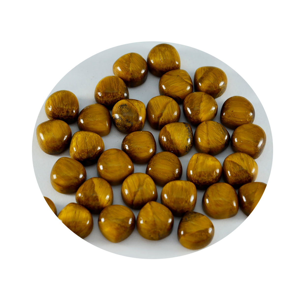 Tiger Eye 10PC Tiny 5x5 MM Heart Cabochon Brown Superior semi Precious Loose Gemstone