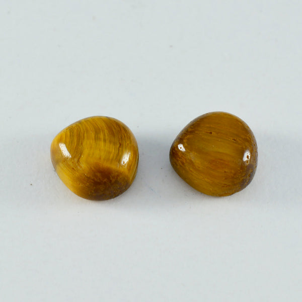 Tiger Eye 1PC Large 11x11 MM Heart Cabochon Brown Splendid semi Precious Loose Gemstone