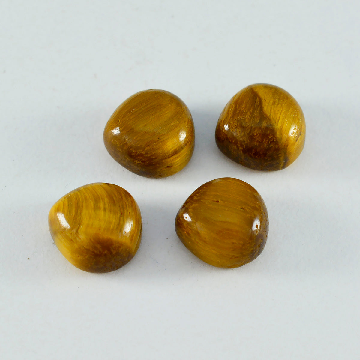 Tiger Eye 1PC Tiny 6x6 MM Heart Cabochon Brown Pure semi Precious Loose Gemstones Image principale du produit