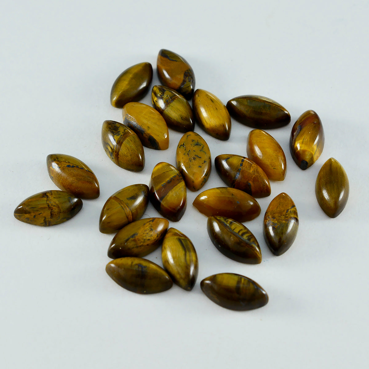 Tiger Eye 10PC Tiny 4x8 MM Marquise  Cabochon Brown Superior semi Precious Loose Gemstone