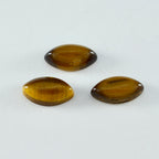 Tiger Eye 1PC Large 8x16 MM Marquise  Cabochon Brown Sparkling semi Precious Gems