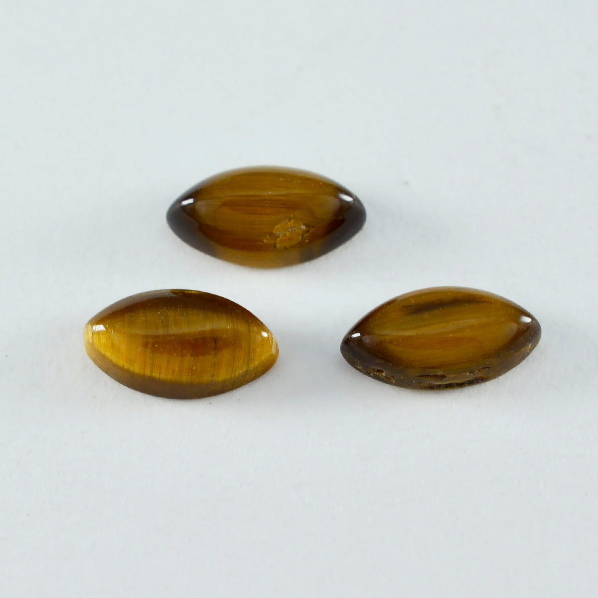 Tiger Eye 1PC Large 8x16 MM Marquise  Cabochon Brown Sparkling semi Precious Gems