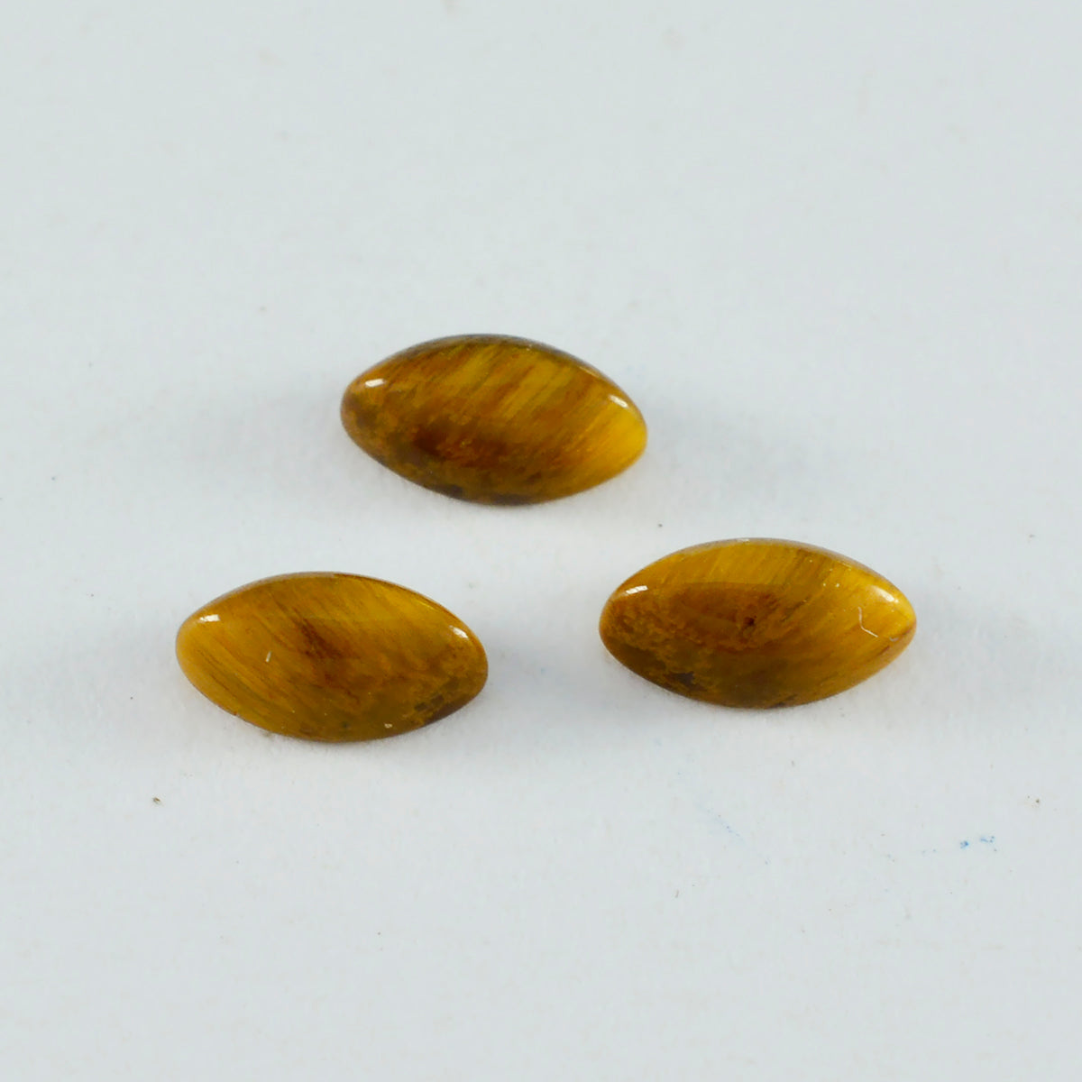 Tiger Eye 1PC Small 5x10 MM Marquise  Cabochon Brown Pure semi Precious Loose Gemstones