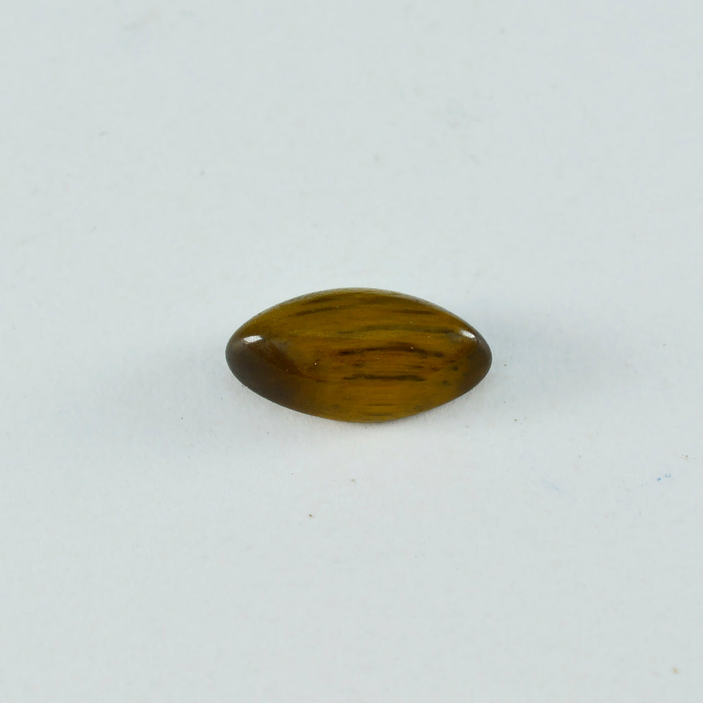 Tiger Eye 1PC Medium 7x14 MM Marquise  Cabochon Brown Brilliant semi Precious Precious Gemstone