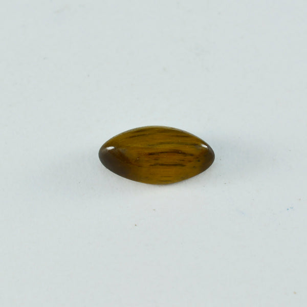 Tiger Eye 1PC Medium 7x14 MM Marquise  Cabochon Brown Brilliant semi Precious Precious Gemstone