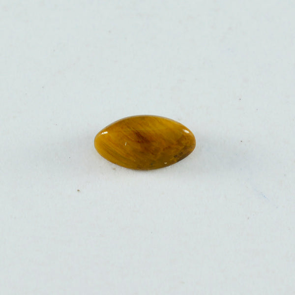 Tiger Eye 1PC Medium 7x14 MM Marquise  Cabochon Brown Brilliant semi Precious Precious Gemstone