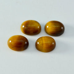 Tiger Eye 1PC Large 10x12 MM Oval Cabochon Brown Pure semi Precious Loose Gemstones