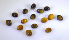Tiger Eye 10PC Tiny 3x5 MM Oval Cabochon Brown Polished semi Precious Precious Gemstone