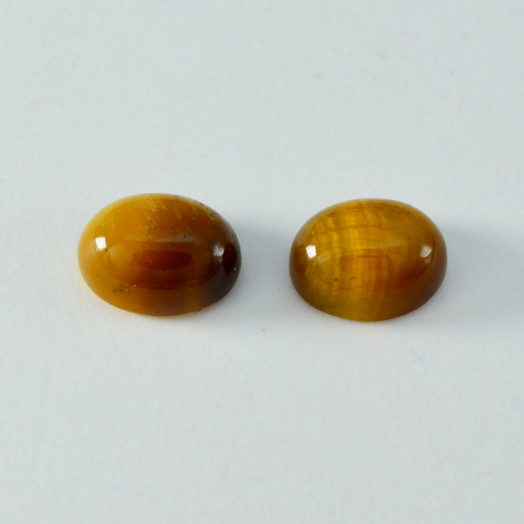 Tiger Eye 10PC Tiny 4x6 MM Oval Cabochon Brown Splendid semi Precious Gems