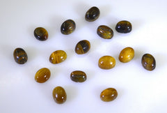 Tiger Eye 10PC Tiny 4x6 MM Oval Cabochon Brown Splendid semi Precious Gems