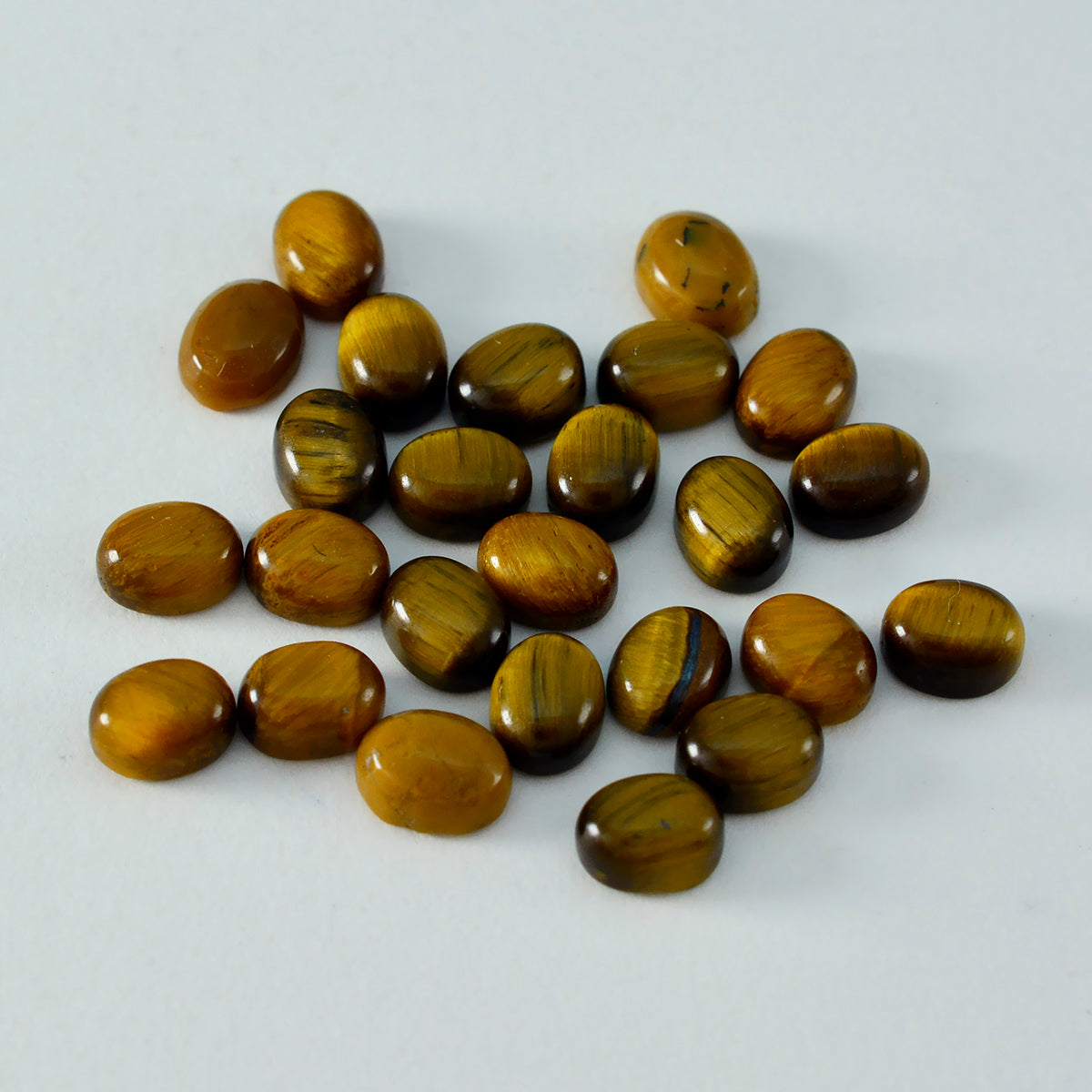 Tiger Eye 1PC Tiny 5x7 MM Oval Cabochon Brown Luster semi Precious Loose Gems Hoofdafbeelding