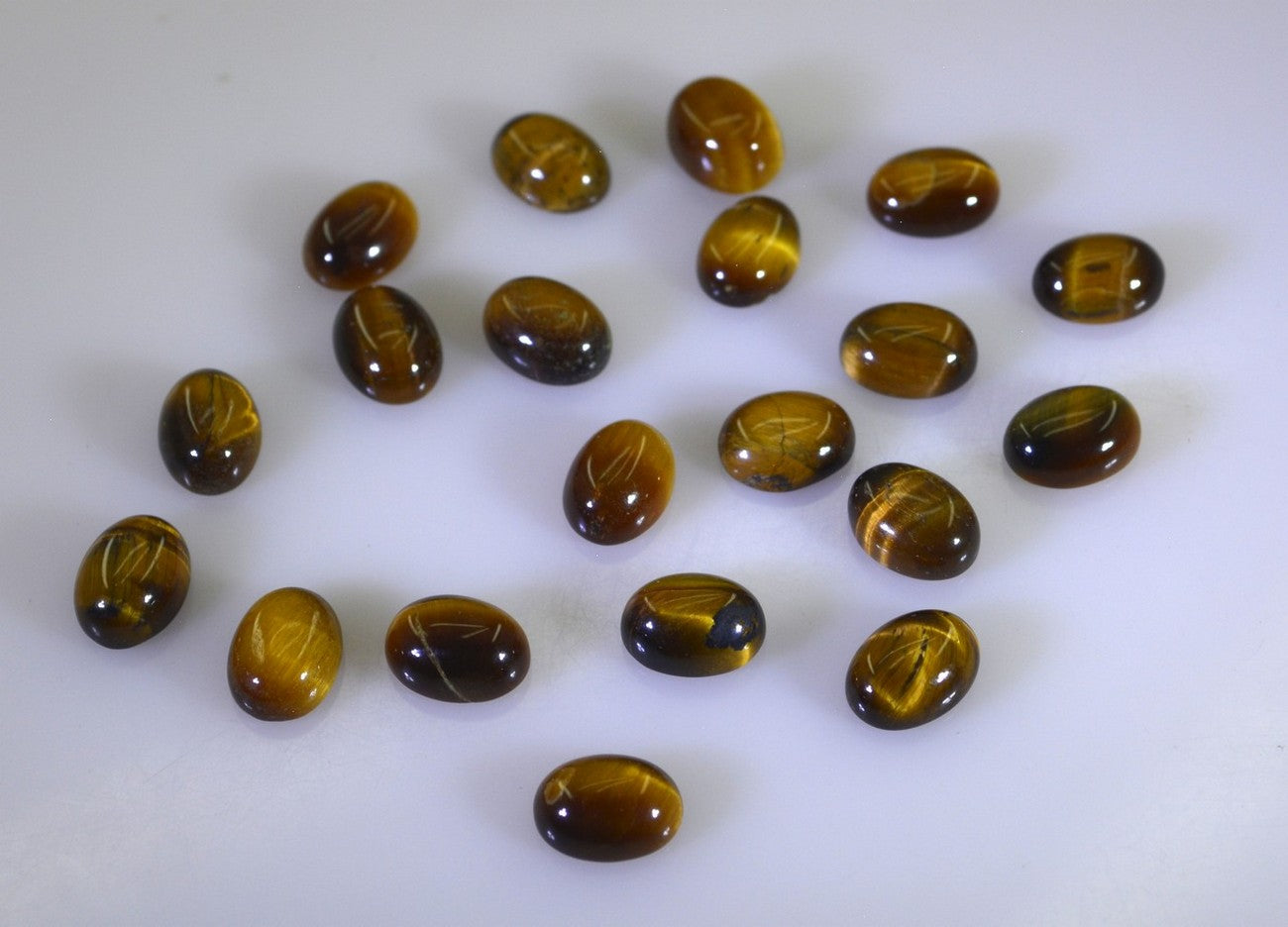 Tiger Eye 1PC Tiny 5x7 MM Oval Cabochon Brown Luster semi Precious Loose Gems