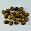 Tiger Eye 1PC Small 6x8 MM Oval Cabochon Brown Lustrous semi Precious Loose Gemstone