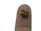 Tiger Eye 1PC Small 6x8 MM Oval Cabochon Brown Lustrous semi Precious Loose Gemstone