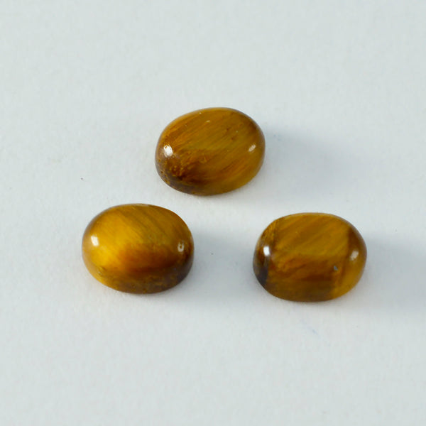 Tiger Eye 1PC Medium 8x10 MM Oval Cabochon Brown Natural semi Precious Gems