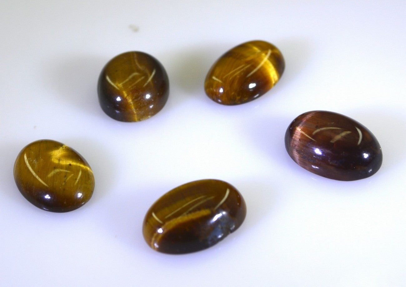 Tiger Eye 1PC Large 9x11 MM Oval Cabochon Brown Genuine semi Precious Loose Gems Главное изображение товара