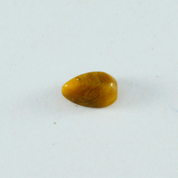 Tiger Eye 1PC Small 7x9 MM Pear Cabochon Brown Pure semi Precious Loose Gemstones