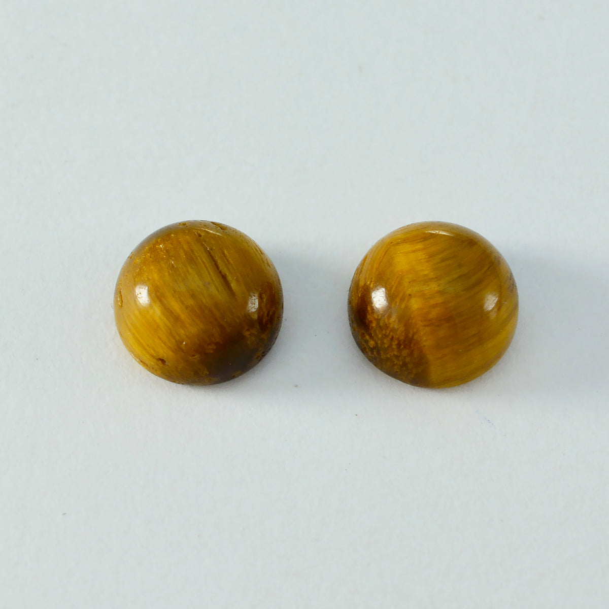 Tiger Eye 1PC Large 10x10 MM Round Cabochon Brown Sparkling semi Precious Gems