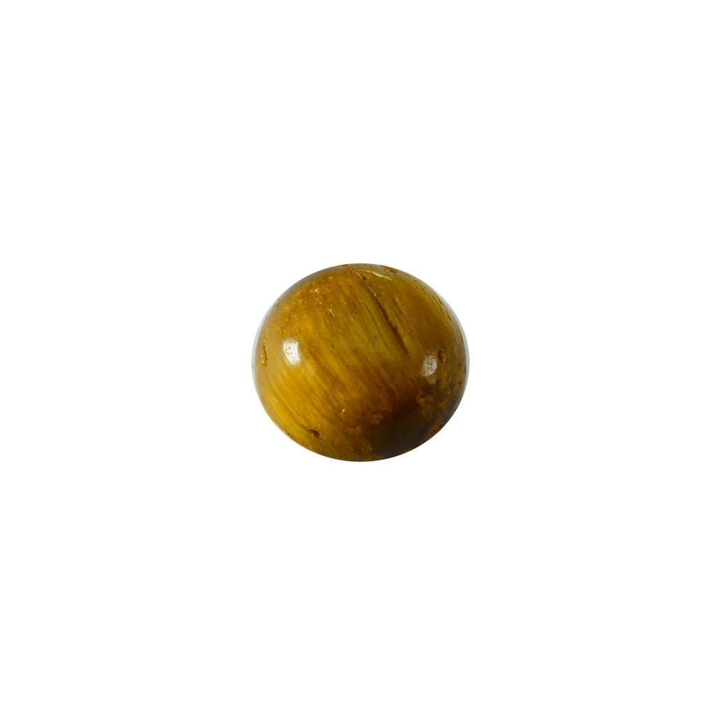 Tiger Eye 1PC Large 11x11 MM Round Cabochon Brown Polished semi Precious Loose Gems