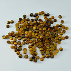 Tiger Eye 10PC Tiny 3x3 MM Round Cabochon Brown High Quality semi Precious Precious Gemstone