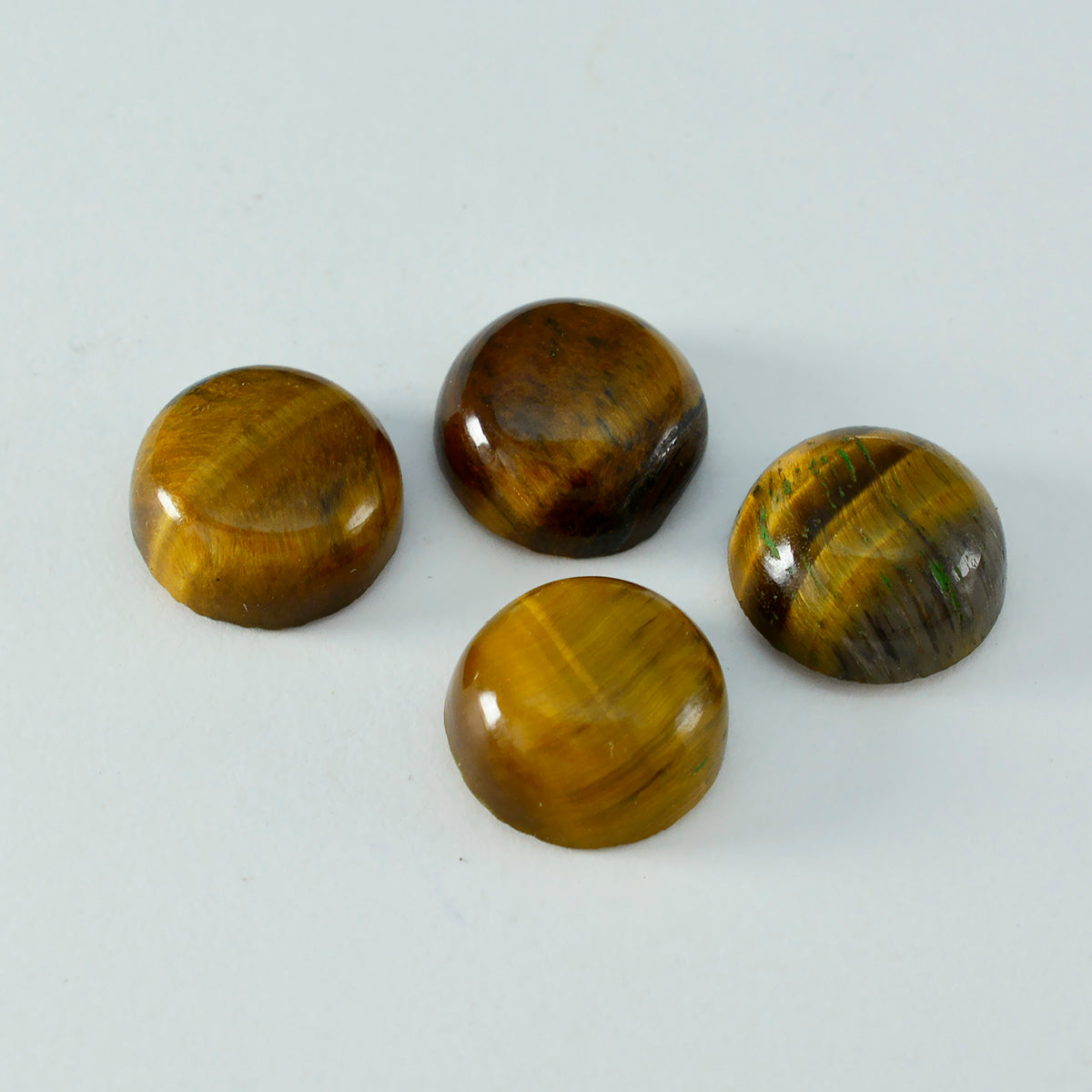 Tiger Eye 1PC Large 10x10 MM Round Cabochon Brown Sparkling semi Precious Gems
