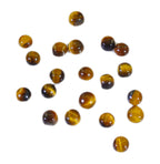 Tiger Eye 10PC Tiny 3x3 MM Round Cabochon Brown High Quality semi Precious Precious Gemstone