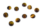 Tiger Eye 10PC Tiny 4x4 MM Round Cabochon Brown Natural semi Precious Gems