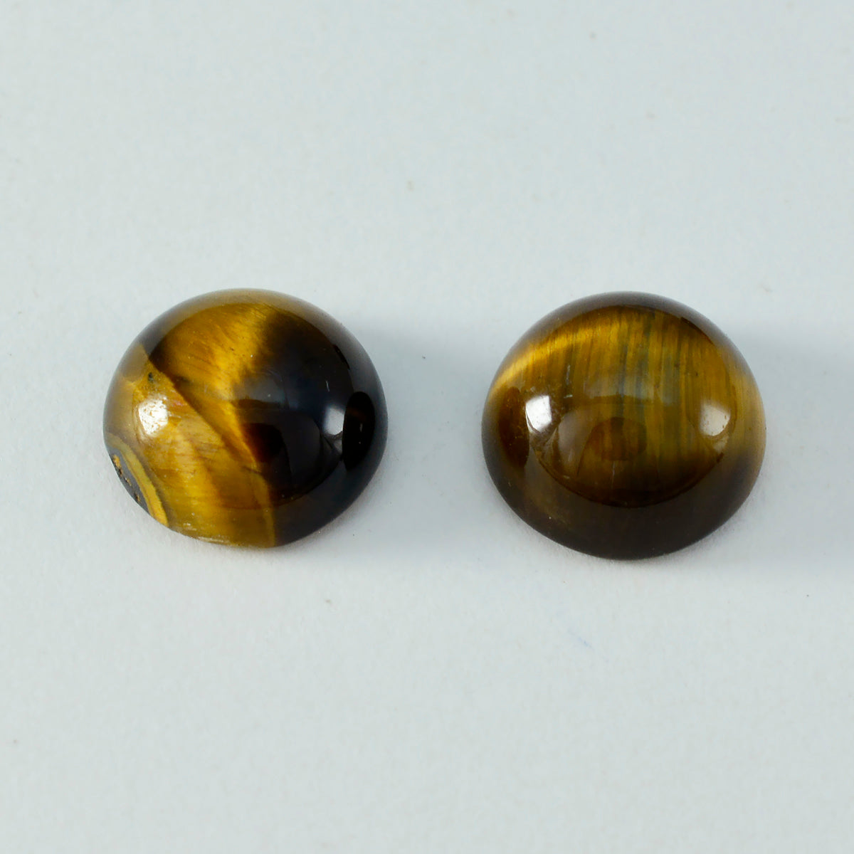 Tiger Eye 10PC Tiny 5x5 MM Round Cabochon Brown Genuine semi Precious Loose Gems