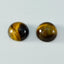 Tiger Eye 10PC Tiny 5x5 MM Round Cabochon Brown Genuine semi Precious Loose Gems