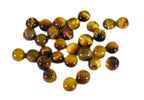 Tiger Eye 10PC Tiny 5x5 MM Round Cabochon Brown Genuine semi Precious Loose Gems