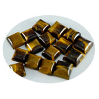 Tiger Eye 1PC Large 10x10 MM Square Cabochon Brown Pure semi Precious Precious Gemstone