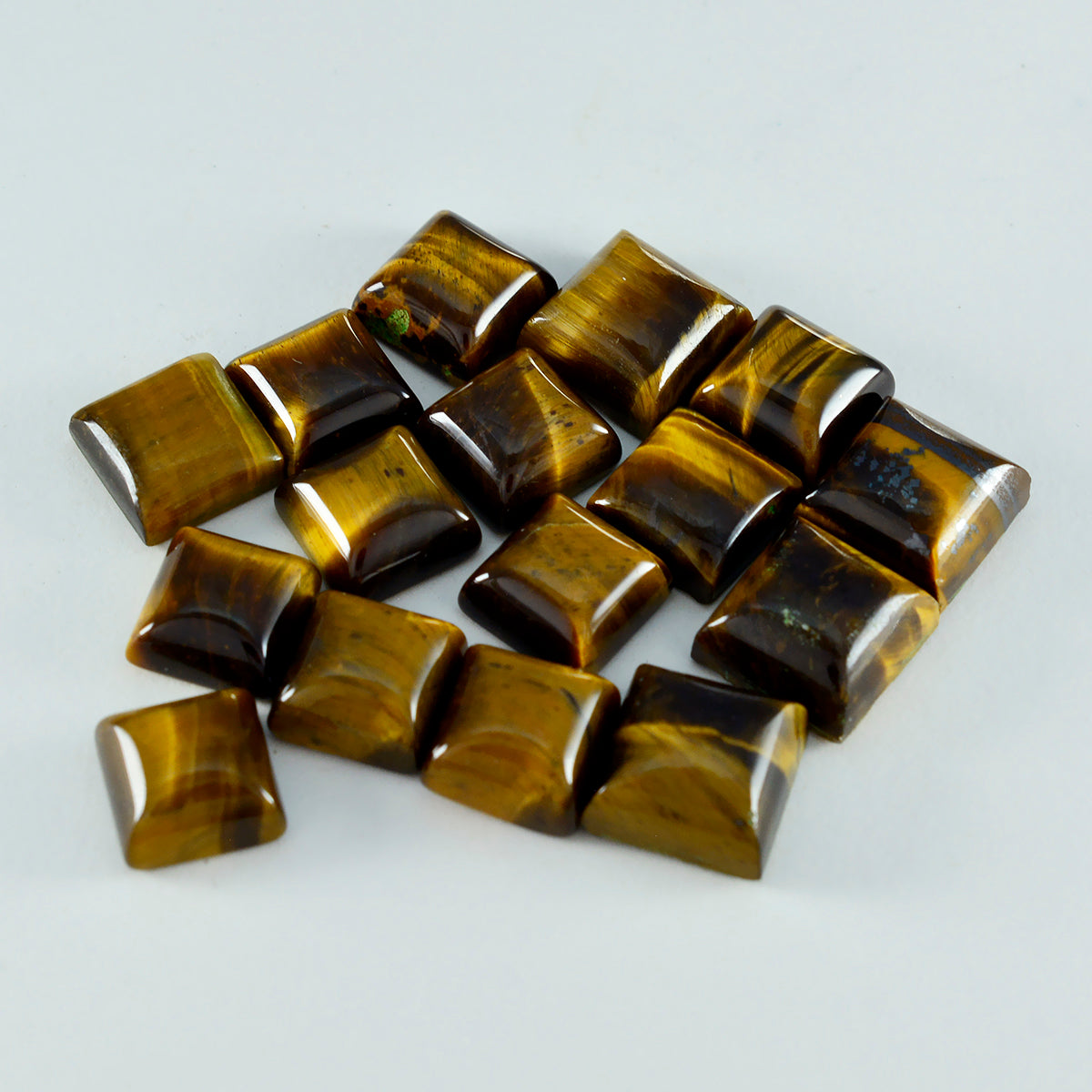 Tiger Eye 1PC Large 10x10 MM Square Cabochon Brown Pure semi Precious Precious Gemstone