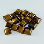 Tiger Eye 1PC Large 10x10 MM Square Cabochon Brown Pure semi Precious Precious Gemstone