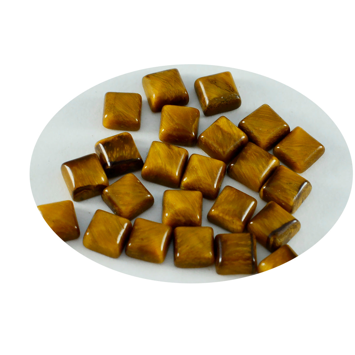 Tiger Eye 10PC Tiny 5x5 MM Square Cabochon Brown Fine semi Precious Gems
