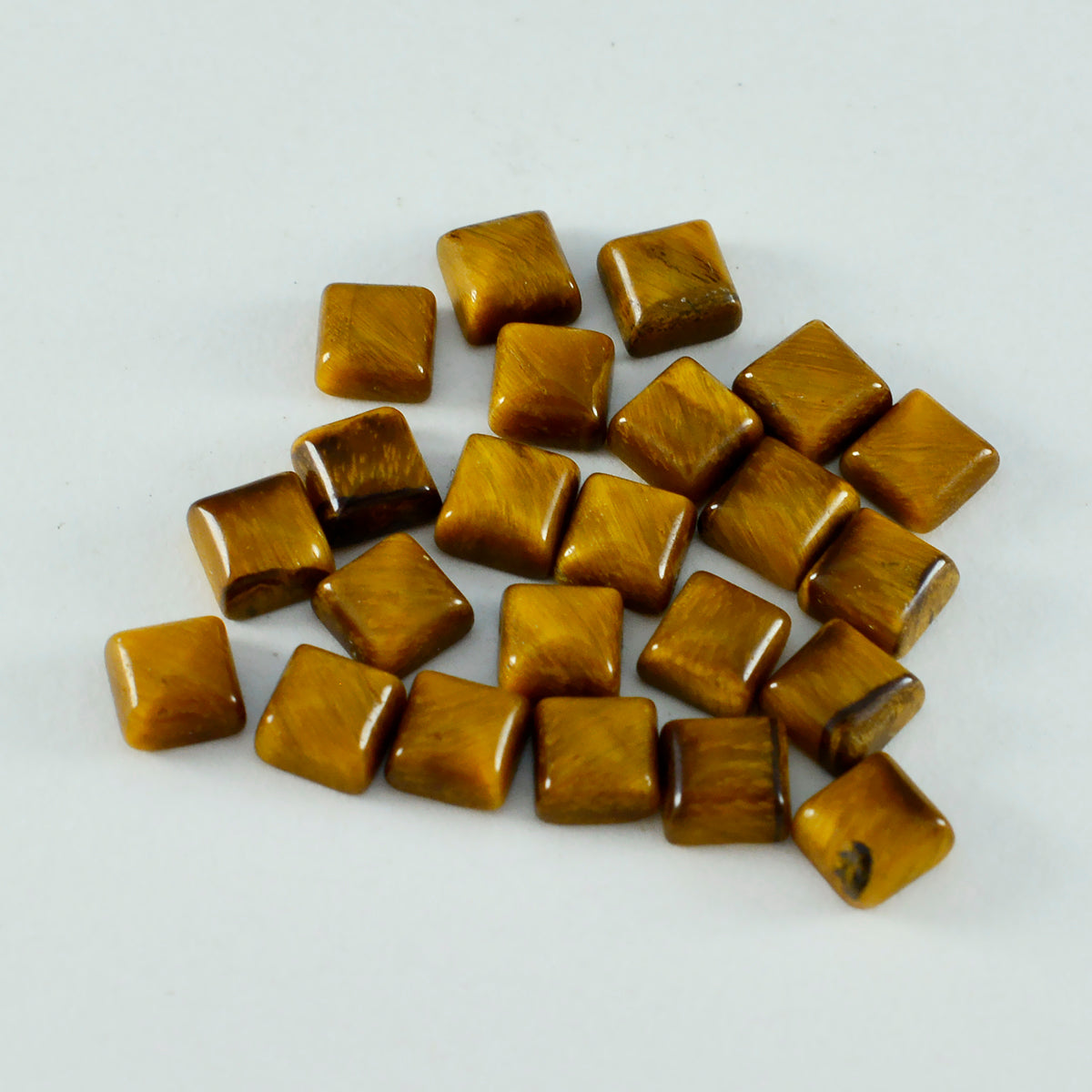 Tiger Eye 10PC Tiny 5x5 MM Square Cabochon Brown Fine semi Precious Gems