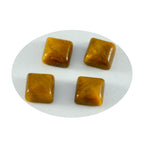 Tiger Eye 1PC Small 8x8 MM Square Cabochon Brown Genuine semi Precious Loose Gemstones