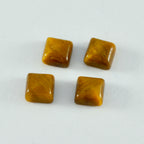 Tiger Eye 1PC Small 8x8 MM Square Cabochon Brown Genuine semi Precious Loose Gemstones