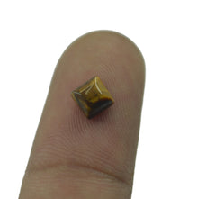 Tiger Eye 1PC Large 10x10 MM Square Cabochon Brown Pure semi Precious Precious Gemstone