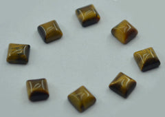 Tiger Eye 1PC Large 11x11 MM Square Cabochon Brown Fiery semi Precious Gems