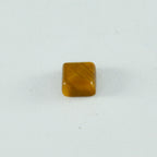 Tiger Eye 1PC Small 8x8 MM Square Cabochon Brown Genuine semi Precious Loose Gemstones
