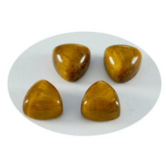 Tiger Eye 1PC Large 10x10 MM Triangle Cabochon Brown Fine semi Precious Loose Gemstone
