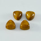 Tiger Eye 1PC Large 10x10 MM Triangle Cabochon Brown Fine semi Precious Loose Gemstone