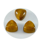 Tiger Eye 1PC Large 11x11 MM Triangle Cabochon Brown High Quality semi Precious Loose Gemstones