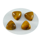Tiger Eye 1PC Small 8x8 MM Triangle Cabochon Brown Lustrous semi Precious Gems