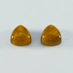 Tiger Eye 1PC Large 11x11 MM Triangle Cabochon Brown High Quality semi Precious Loose Gemstones